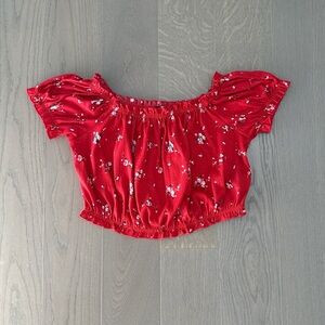 H&M Divided Off the Shoulder Crop Top